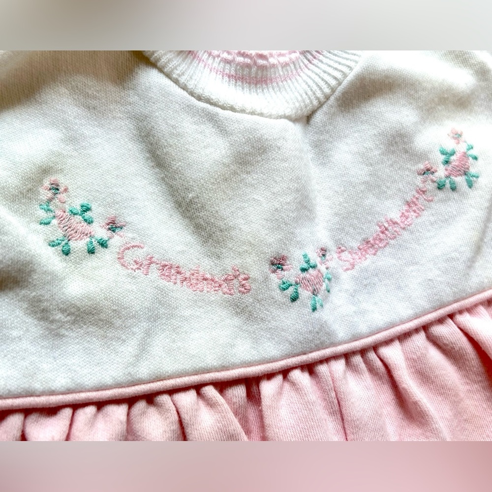 Vintage Toddle Tykes “Grandmas Sweetheart” One Piece Jumpsuit size 3 mos